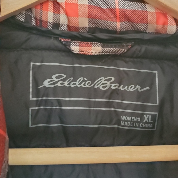 Eddie Bauer Plaid Puffer Coat - Picture 3 of 4
